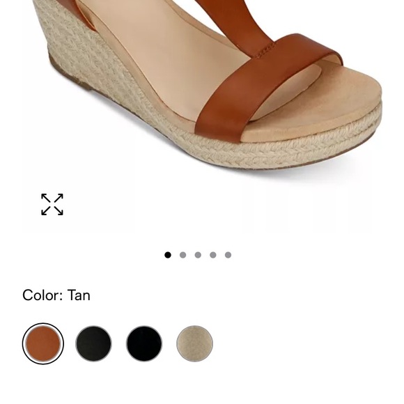 Kenneth Cole NEW IN BOX Reaction Spiced Coral (red-orange) Wedge Sandals - Picture 12 of 13